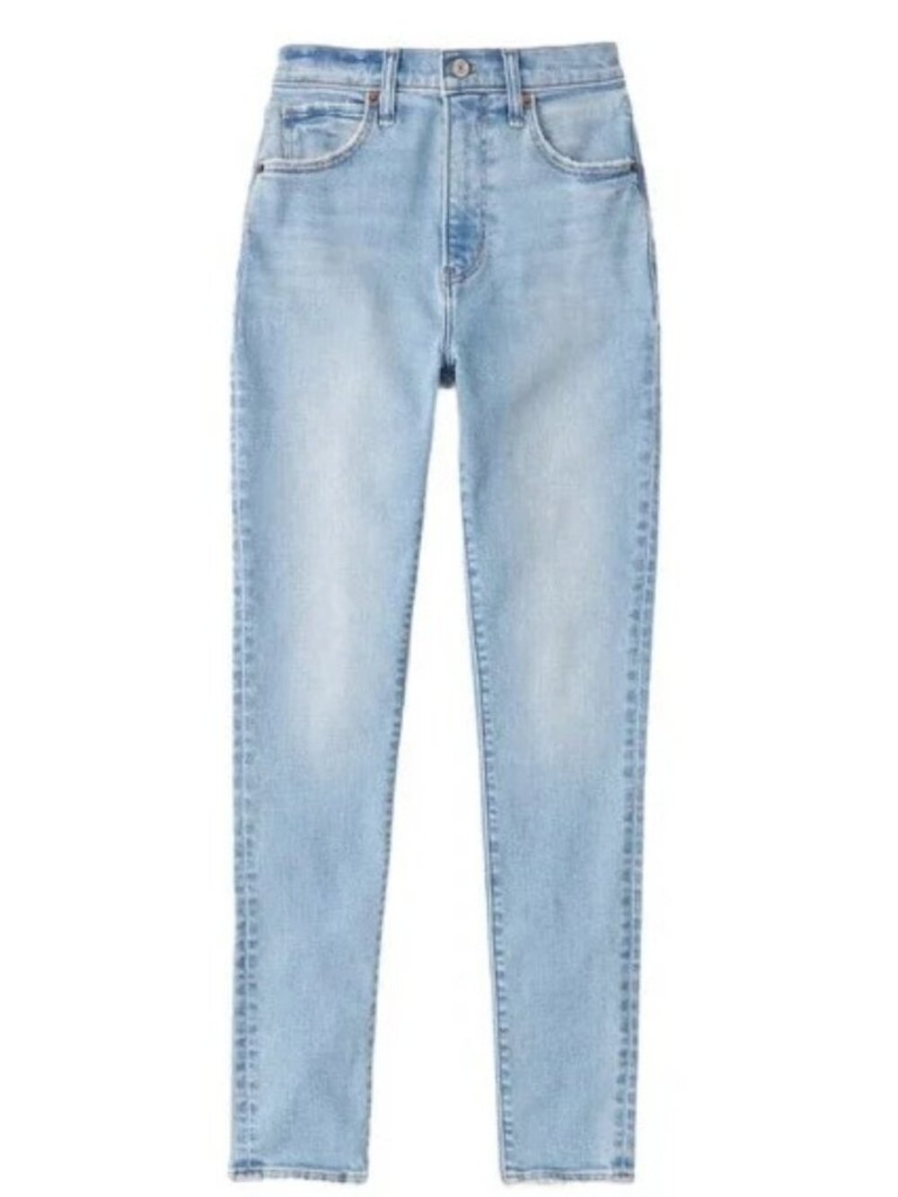 Abercrombie & Fitch Curve Love High Rise Skinny Jeans | Size 25 | Light Wash